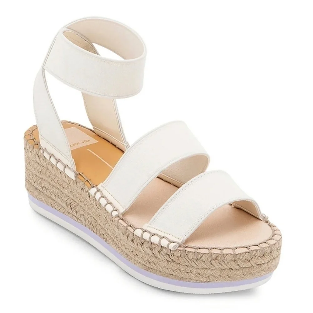 Dolce Vita Lury  elastic espadrille wedge sandals
